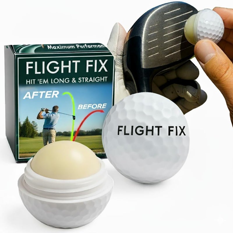 HODL 21 FlightFix Golf Ball Shaped Anti-Slice & Anti-Hook Compound – Flight Fix Reduces Side Spin for Straighter, Longer Shots – Increases Distance – Unique Golf Ball Packaging - Image 1